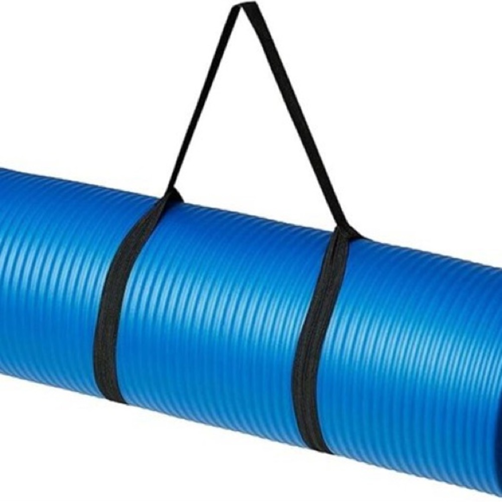 Amazon Basics 1/2-Inch Yoga Mat - Blue